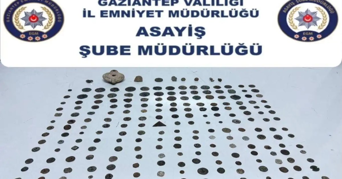 Gaziantep'te 230 parça tarihi eser ele geçirildi