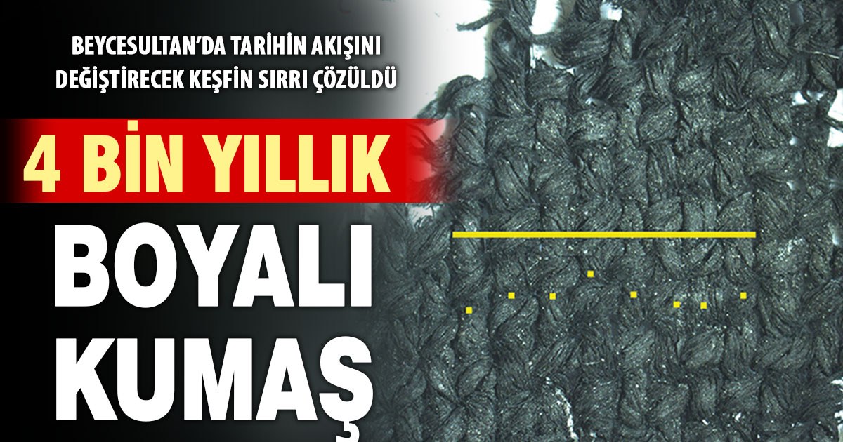 Beycesultan'da 4 Bin Yıllık Mavi Kumaş ve İlk Nålbinding Tekniği