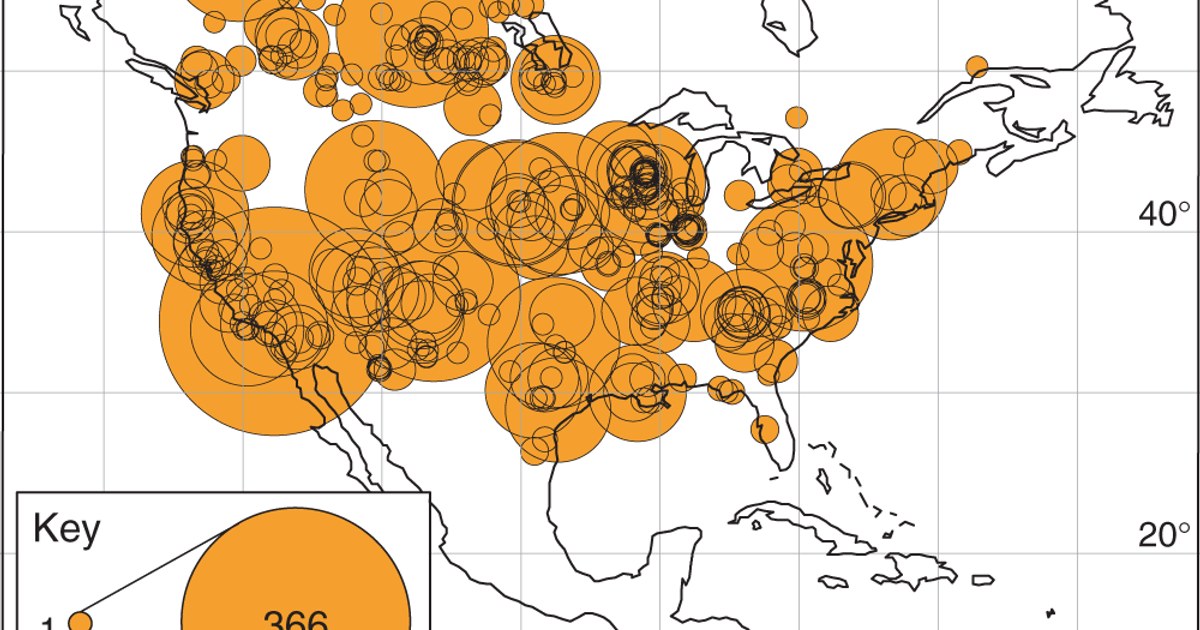 Kuzey Amerika'da 700-3000 Yıllık Doğal Sürecin 100 Yılda Gerçekleşmesi
