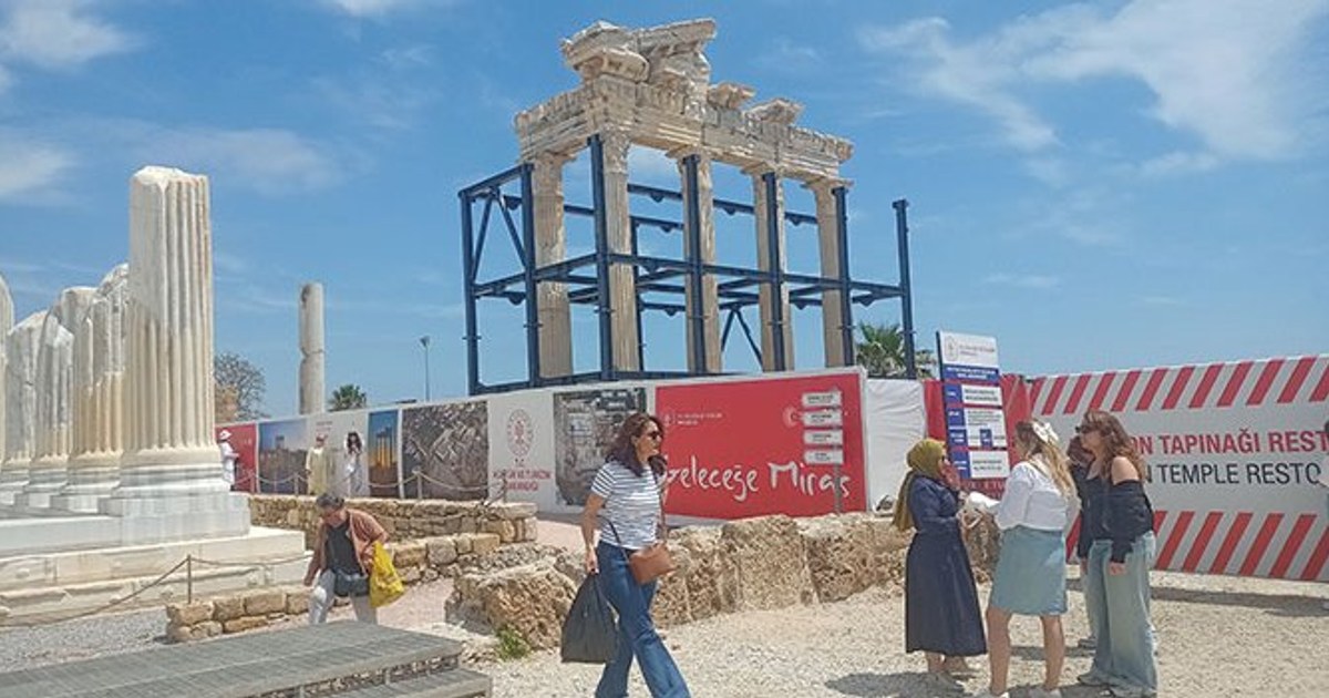 Side Apollon Tapınağı'nda restorasyon başladı!