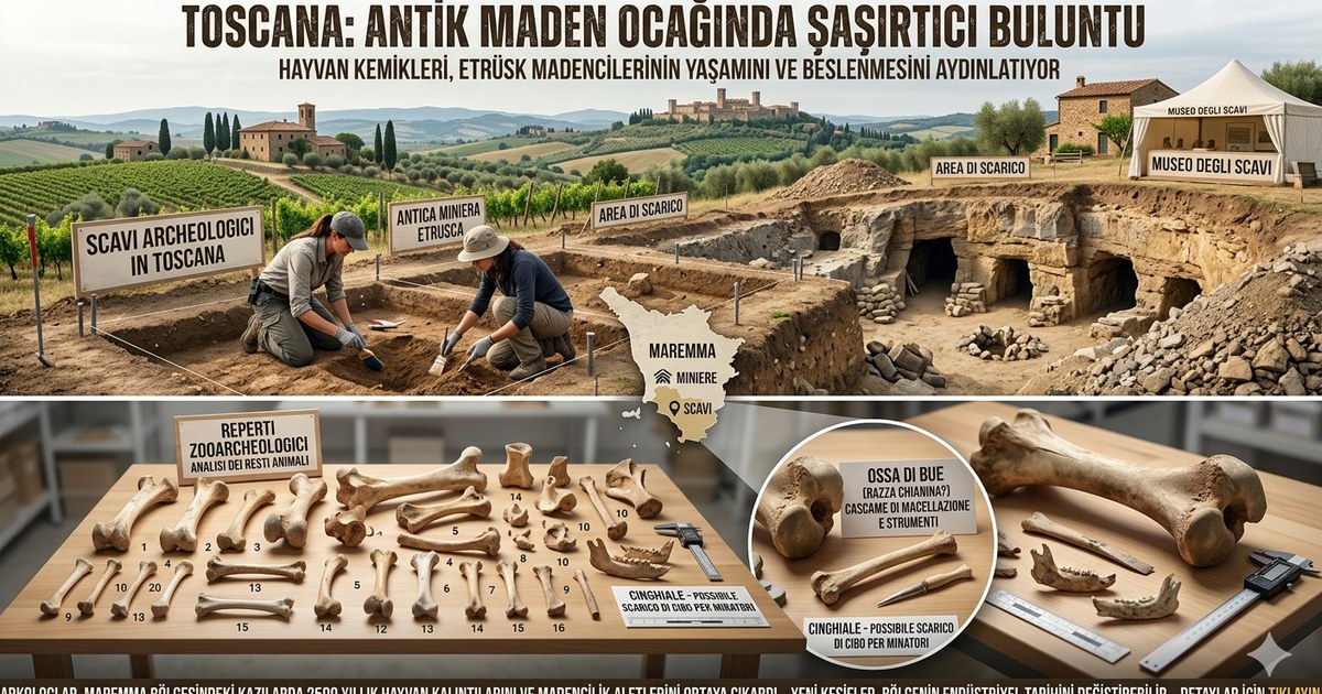 Toskana Madenlerinde Hayvan Kemikleri: Orta Çağ Madencileri Nasıl Besleniyordu?