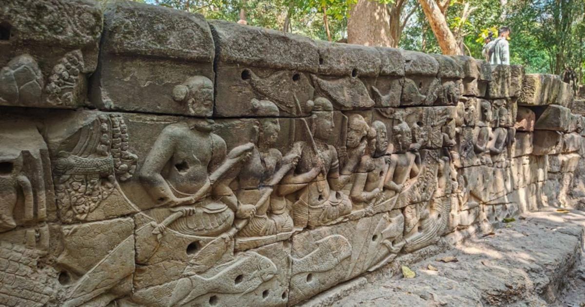 Un système d'eau datant de 800 ans découvert sous le palais royal d'Angkor Thom