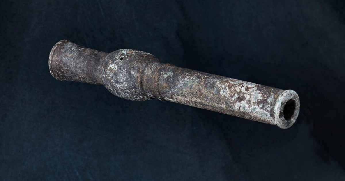 Südkorea: 600 Jahre alte Bronzekanone bei Minensuche entdeckt