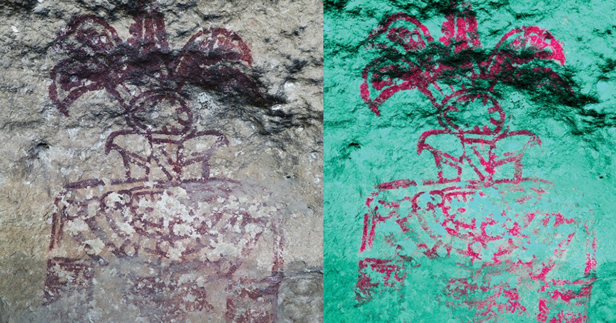 Seltene Glyphen des Teotihuacán-Schriftsystems in mexikanischer Höhle entdeckt